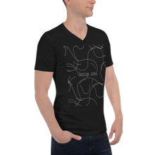 Load image into Gallery viewer, Unisex Short Sleeve V-Neck T-Shirt