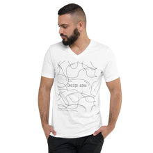 Load image into Gallery viewer, Unisex Short Sleeve V-Neck T-Shirt