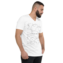 Load image into Gallery viewer, Unisex Short Sleeve V-Neck T-Shirt