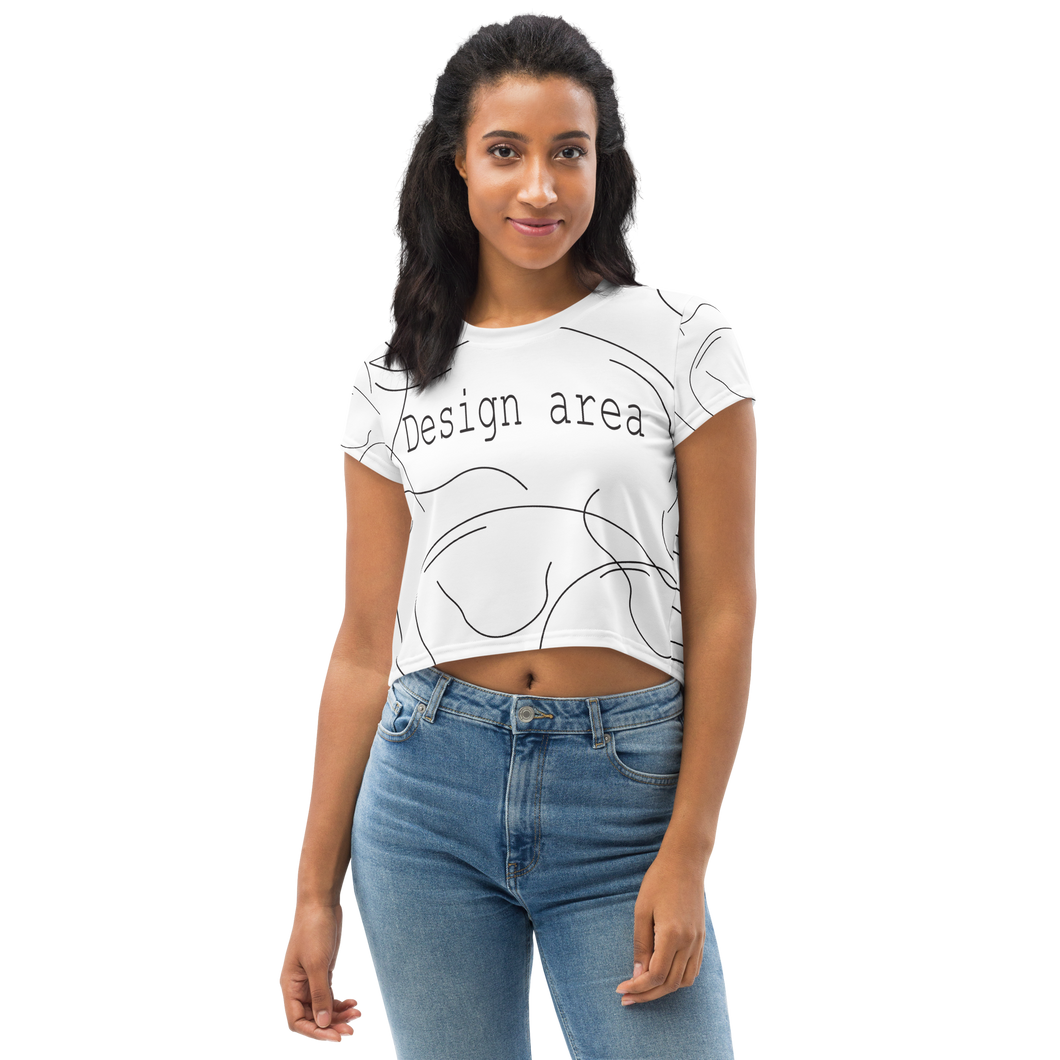 All-Over Print Crop Tee