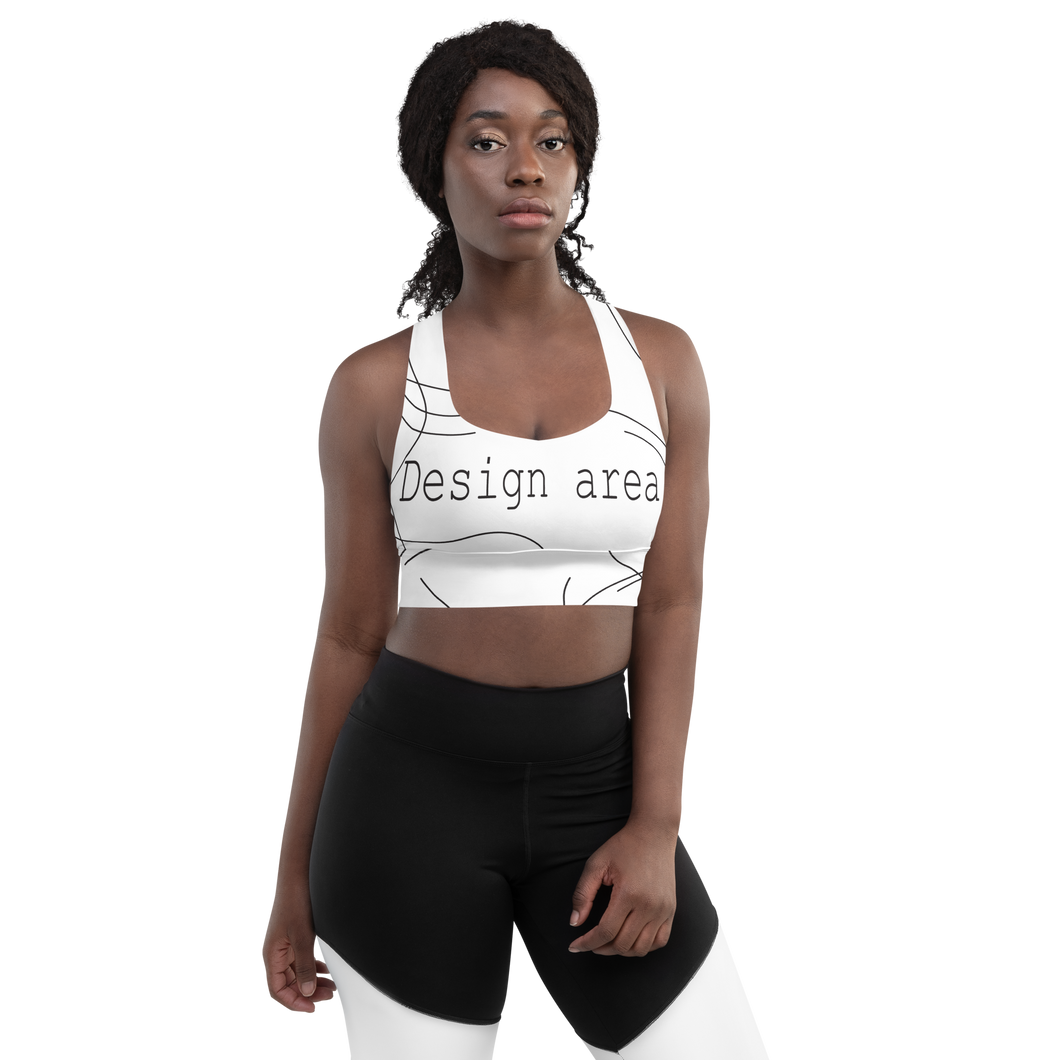 Longline sports bra