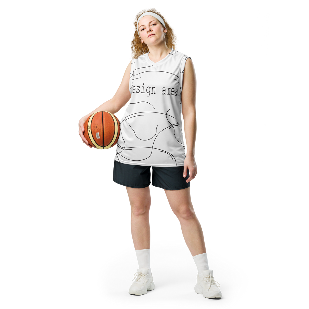 Recycled unisex basketball jersey