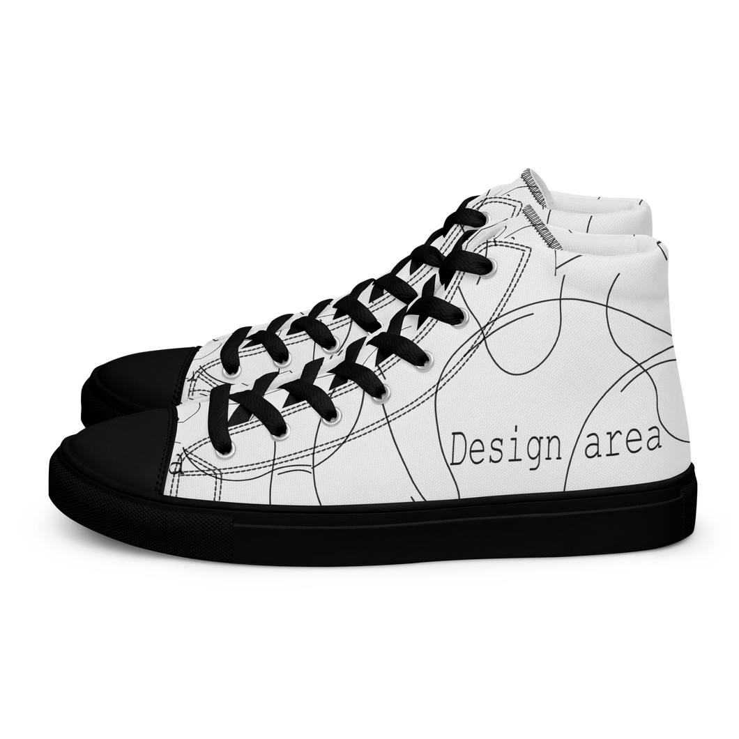 High top canvas shoes